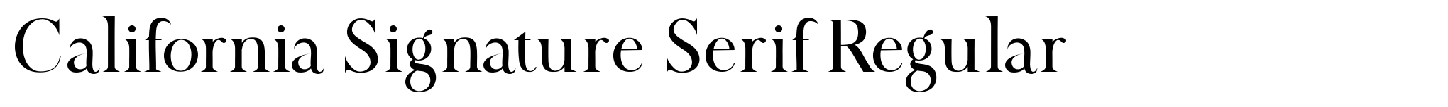 California Signature Serif Regular image